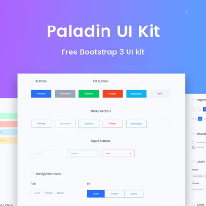 Paladin Free bootstrap 3 UI kit