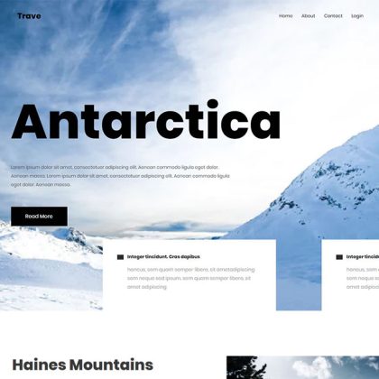 trave free html5 travel agency template