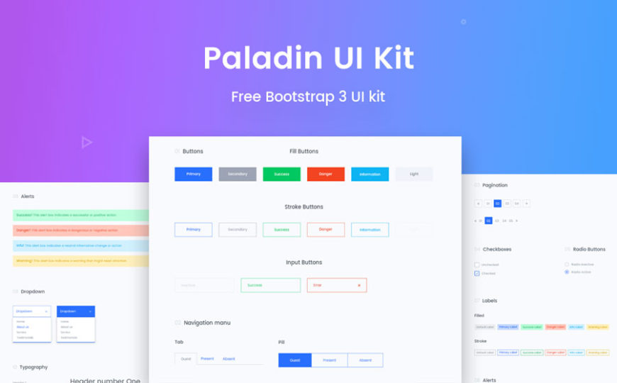 Paladin Free bootstrap 3 UI kit